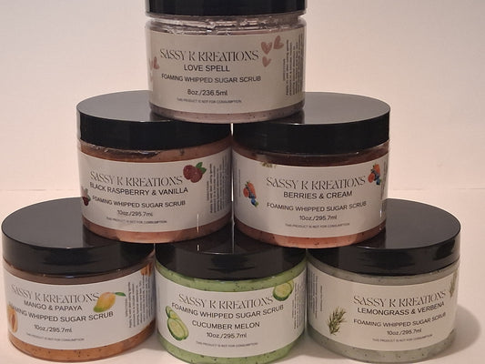 Foaming Whipped Sugar Scrub